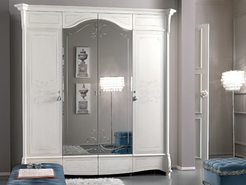 PRESTIGE - Mirrored wooden wardrobe by CASA +39 - view 2